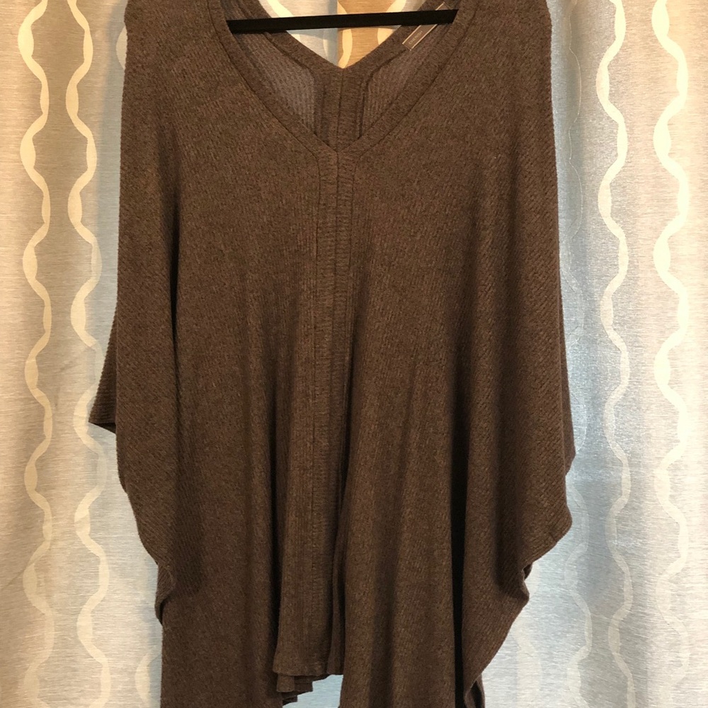 Gray Poncho